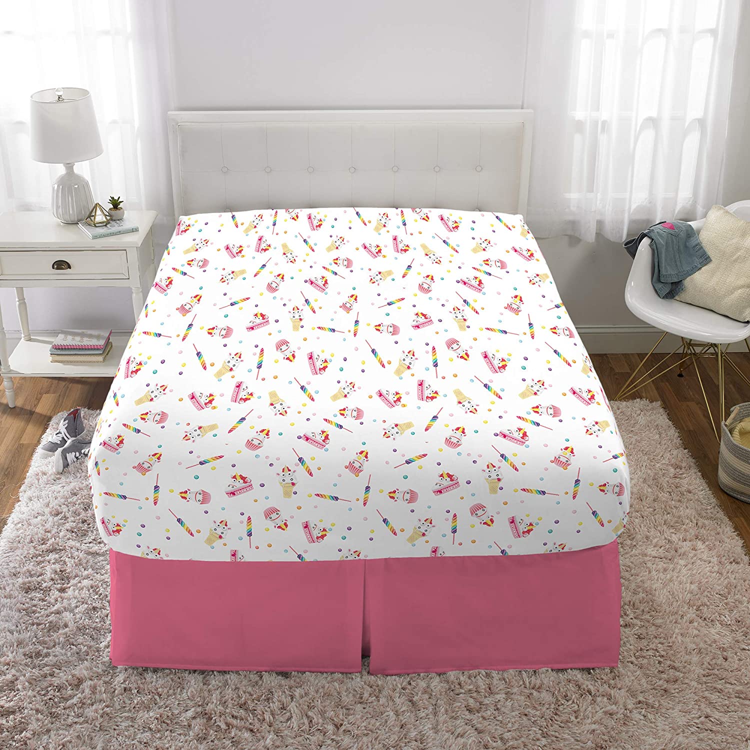 Twin Super Mario 3-Piece Bed Sheet Set.1 Flat Sheet 1 Fitted Sheet 1 Pillow Cases