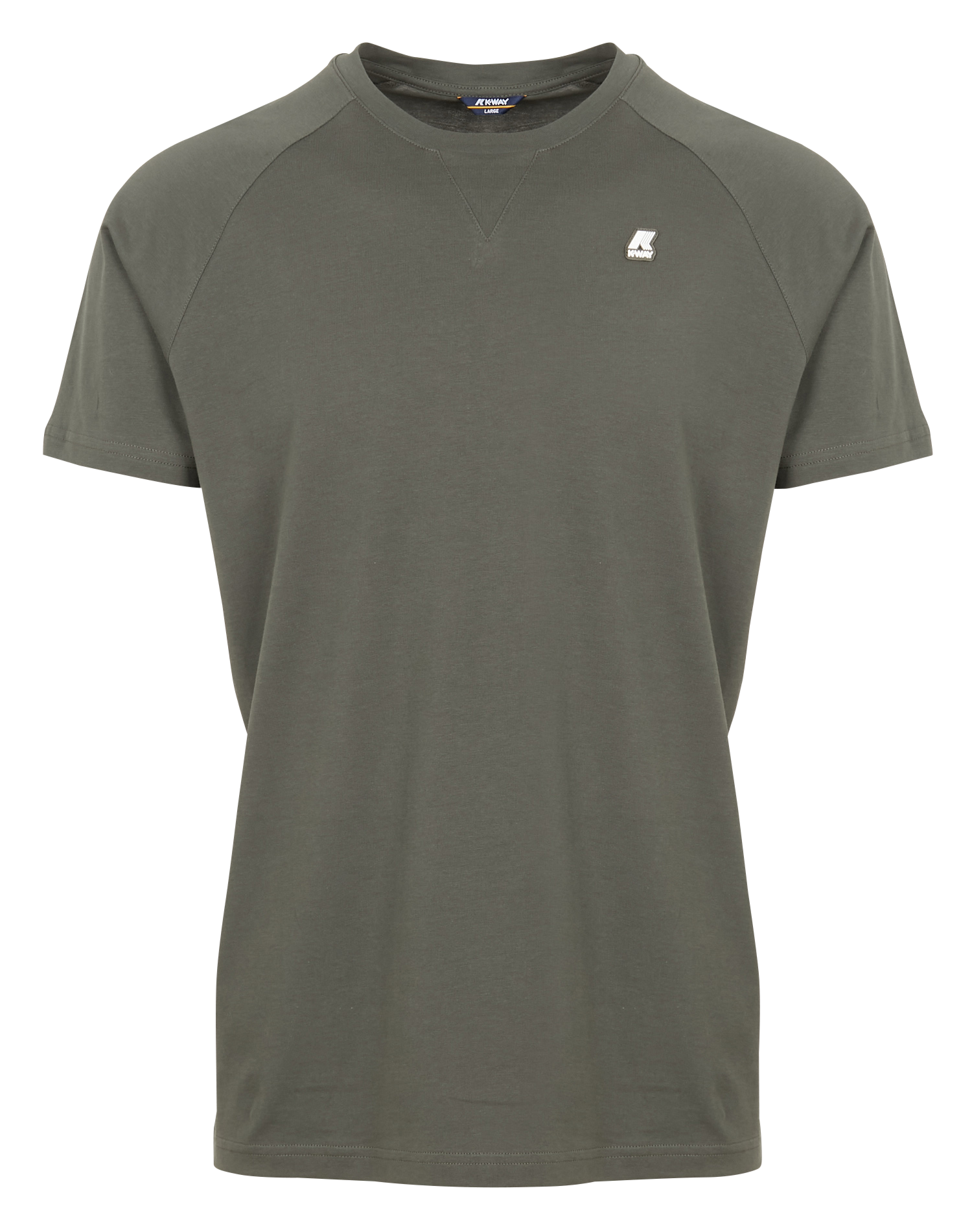 EDWING - Tee-shirt col rond regular-fit en coton| Vert