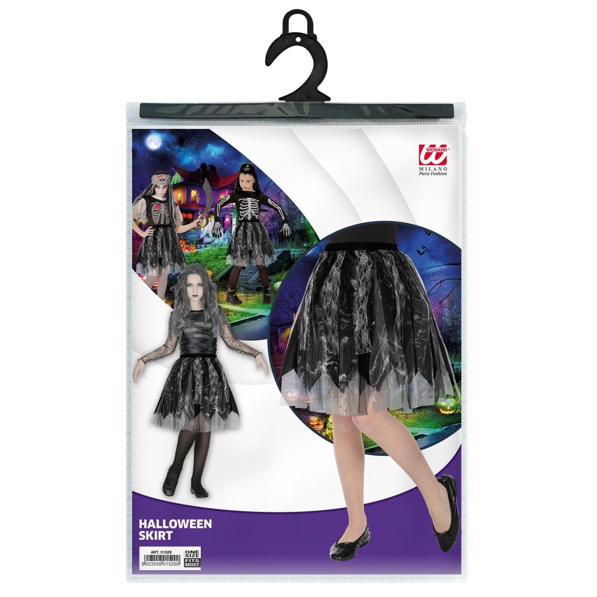 Halloween Rok Zwart Kind