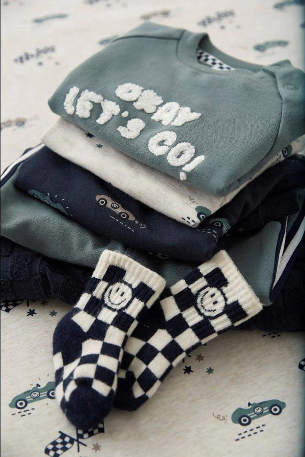 Feetje regular casual broek blauw