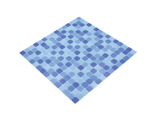 Glasmozaïek GM A 339P voor zwembadbouw, blauw, 32,7 x 30,5 cm