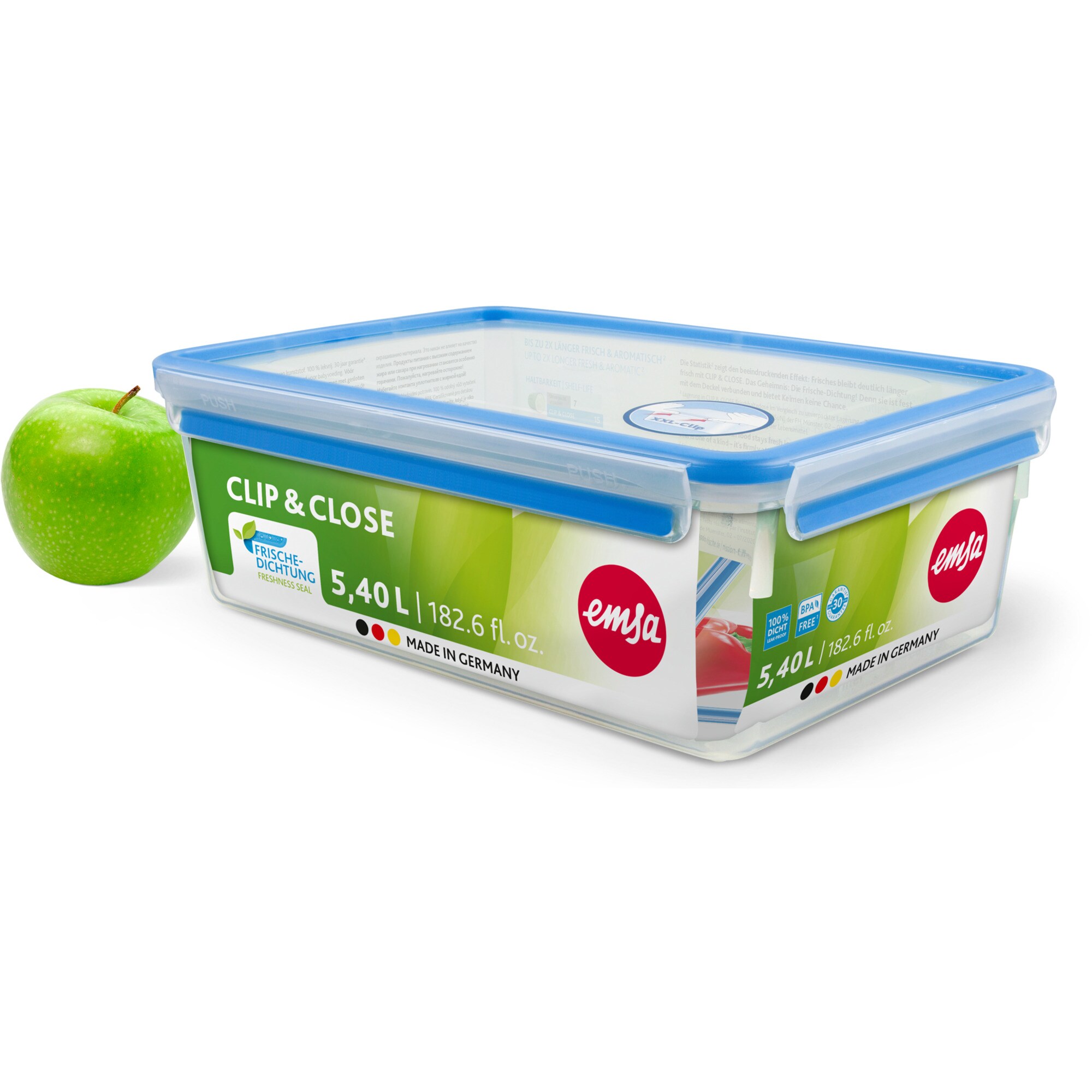 Emsa Dose CLIP & CLOSE Frischhaltedose 5,4 Liter