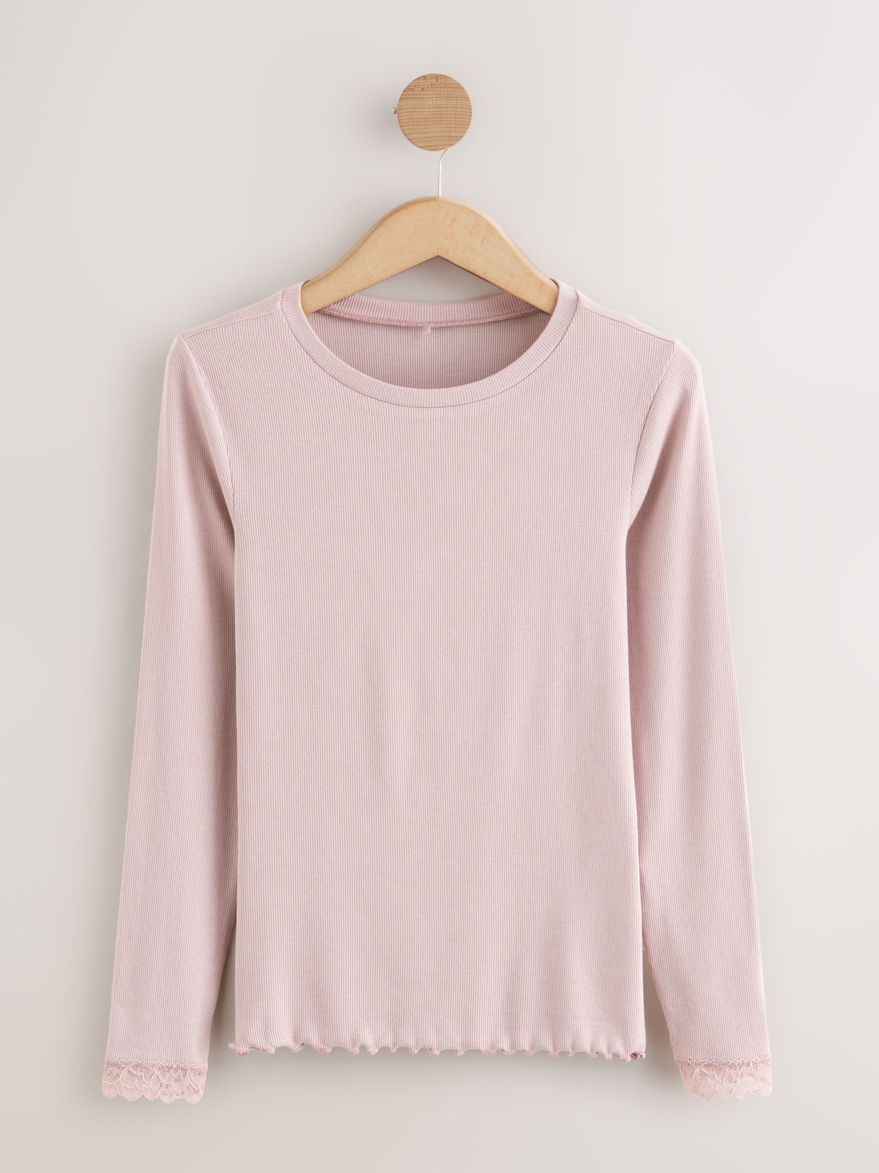 Roze - Thermische basislaagtop met lange mouwen