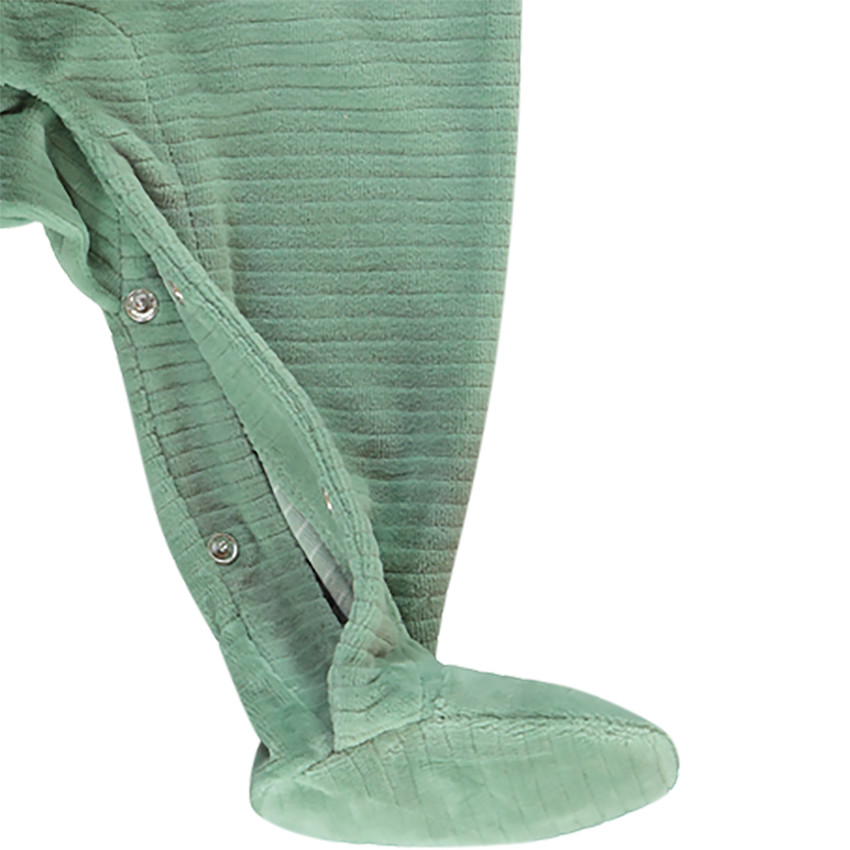 Dors-bien en velours fantaisie patch renard pour bébé