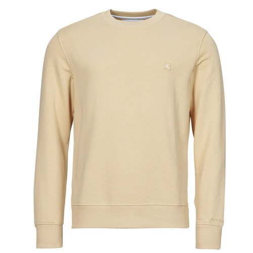Calvin Klein Jeans - CK EMBRO BADGE CREW NECK - Beige