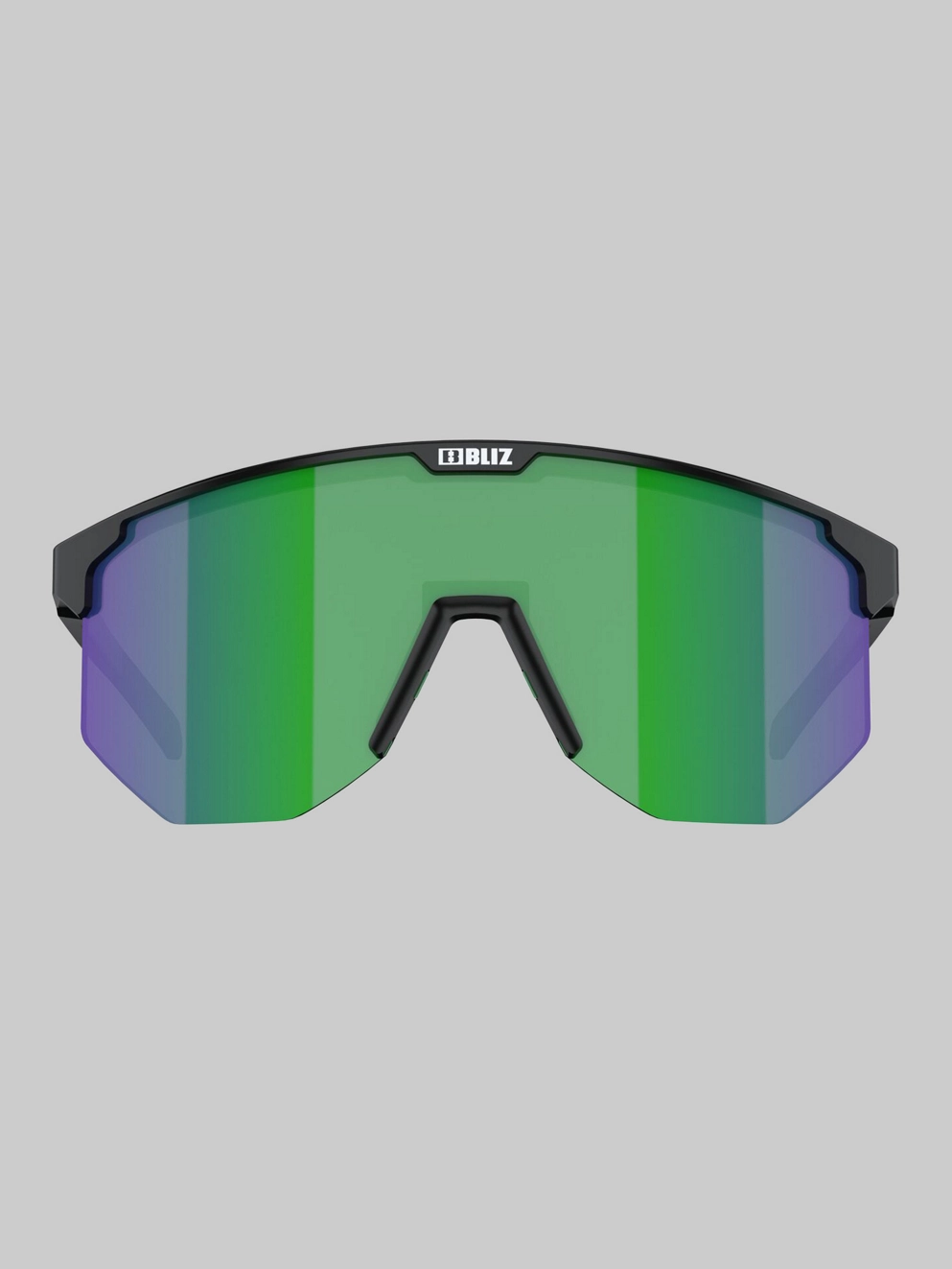 BLIZ Active Eyewear Hero Matt Black Sunglasses brown w green multi