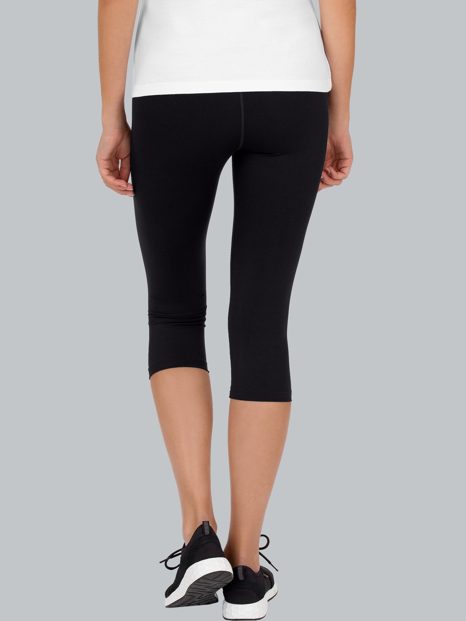 Capri-Leggings Schwarz