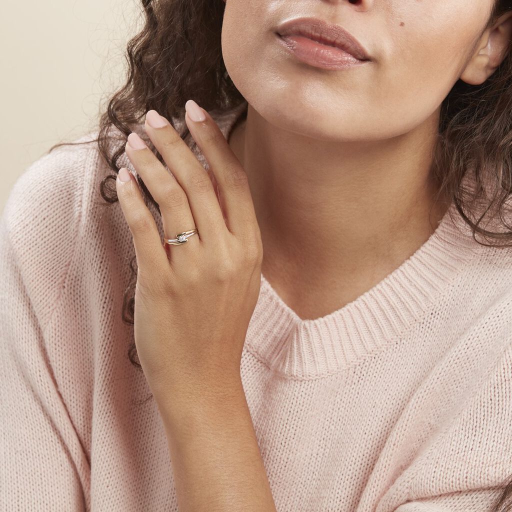 Bague Blandine Or Bicolore Diamant