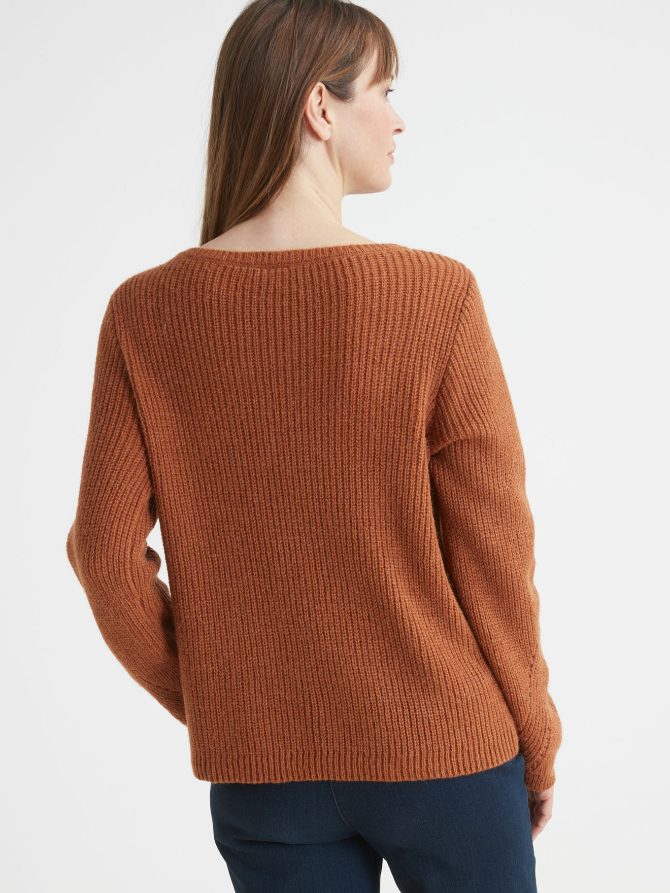 Pull en côtes perlées