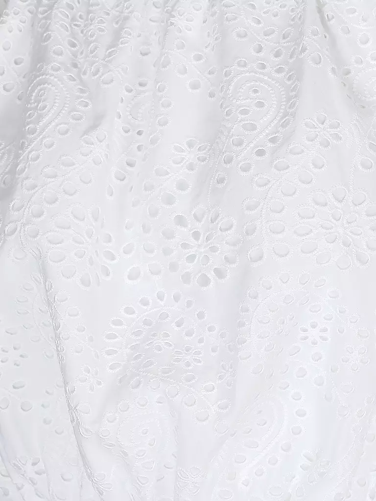 GUESS Bluse Cropped Fit weiss