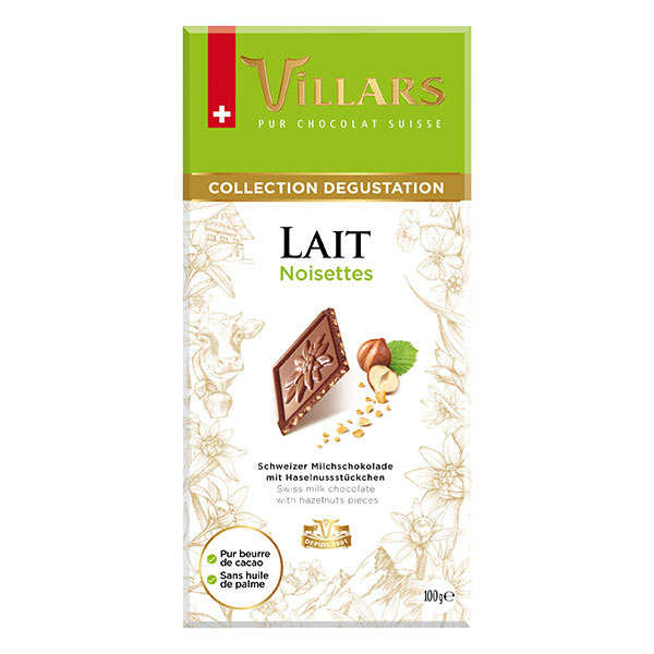 Chocolat au lait éclats de Noisettes Villars