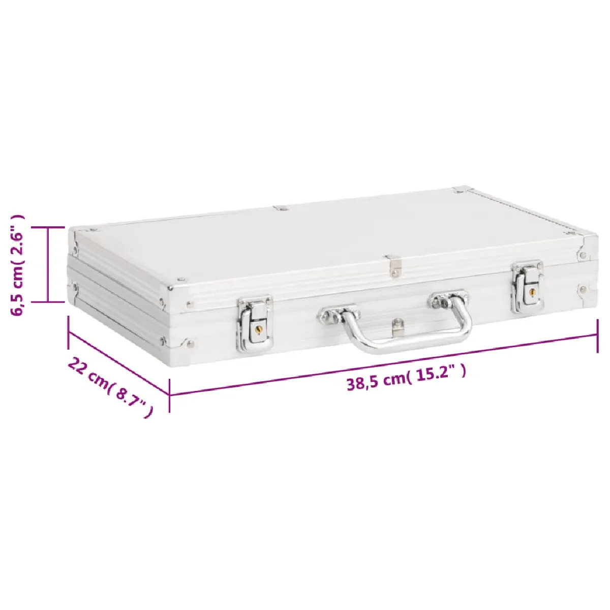 vidaXL Jeu de Jetons de Poker 300 pcs