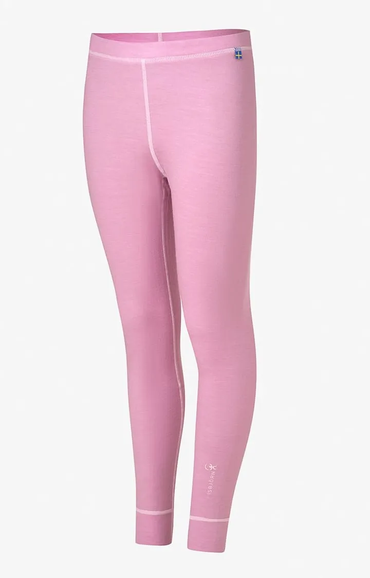 Isbjörn of Sweden Kids' Husky Longjohn Baselayer Frostpink