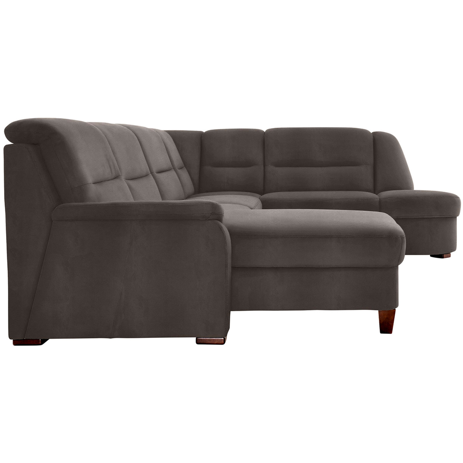 polsterpower Wohnlandschaft - Saddle anthrazit - Basismodell - links