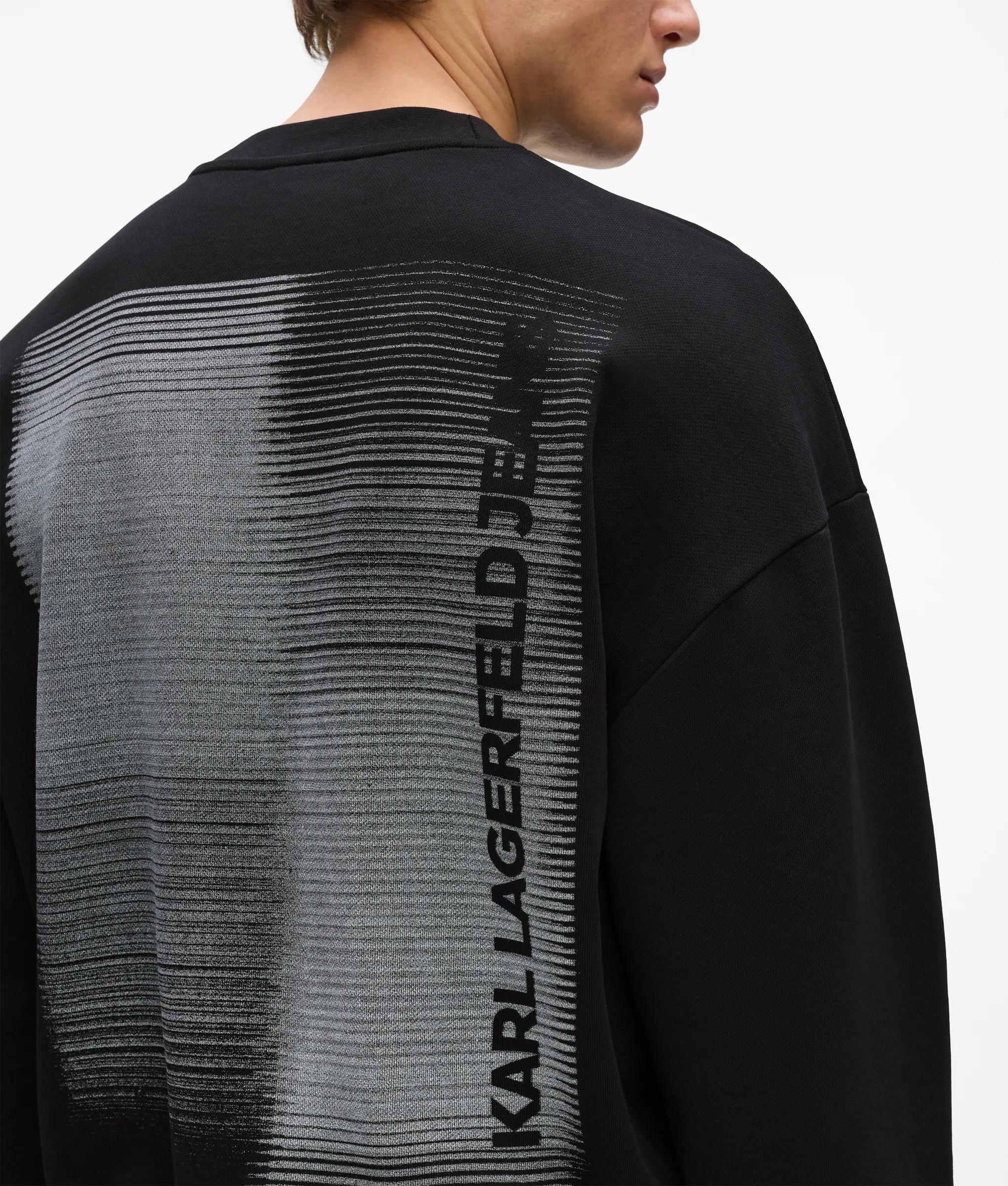 Boxy sweatshirt met gradiëntlogo