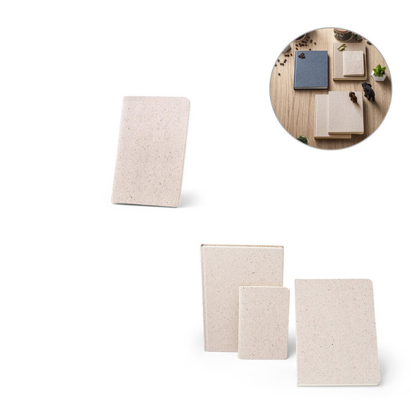 hi!dea 93291 - Bloc-notes A6 avec couverture souple fabriquée à partir de matière organique d'éléphant (80%)