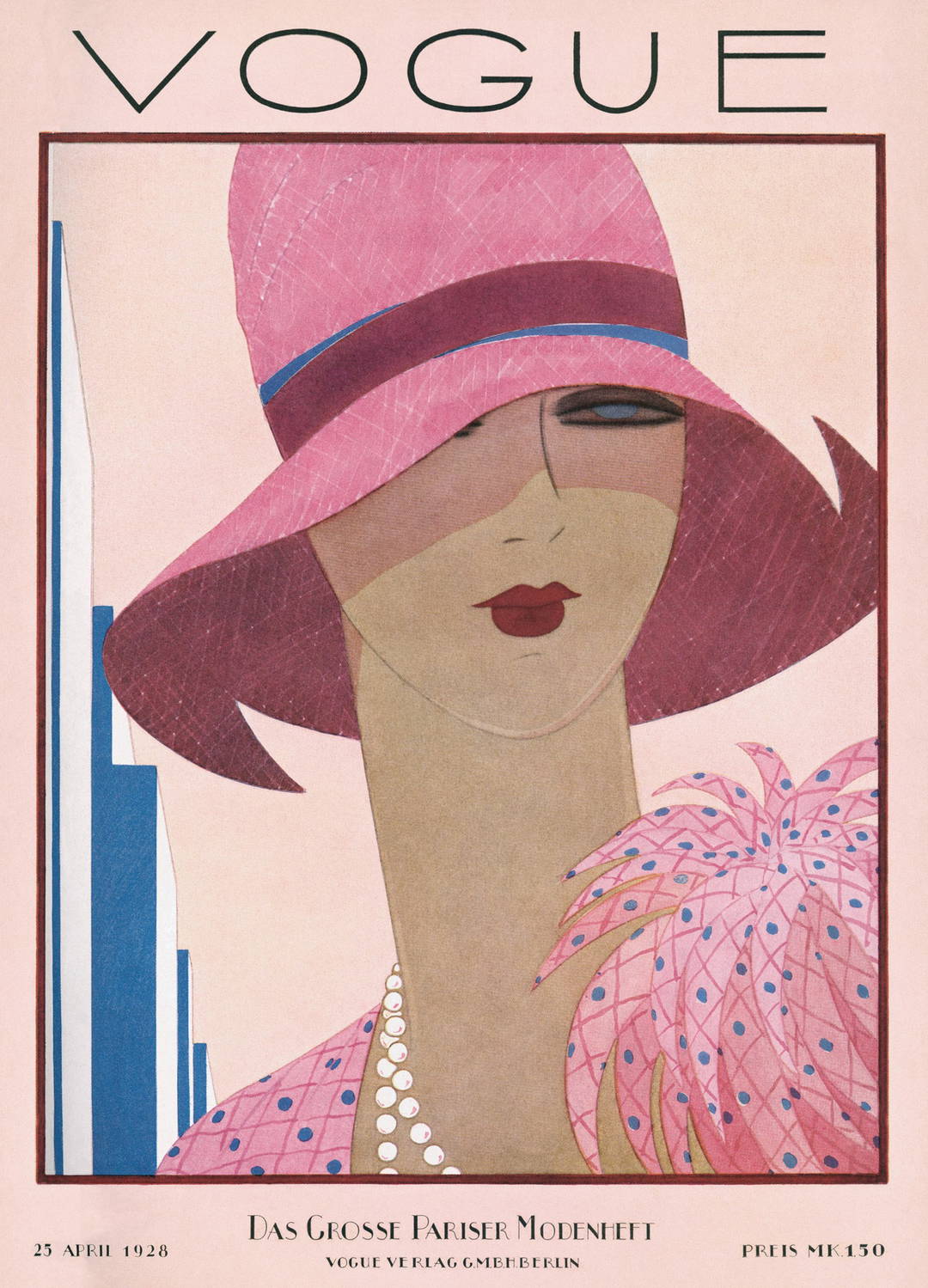 Cover, Harriet Meserole by German Vogue Collection - Limited Edition. Edition of: 100. Archive Stamp.