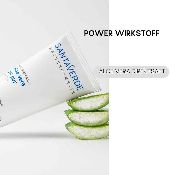 Aloe Vera Gel pur ohne Duft, 50 ml