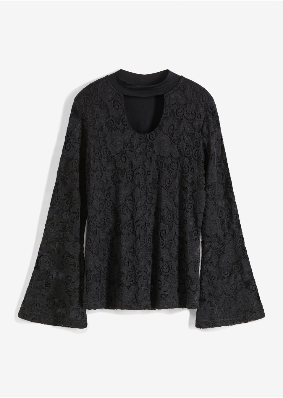 T-shirt manches longues en dentelle