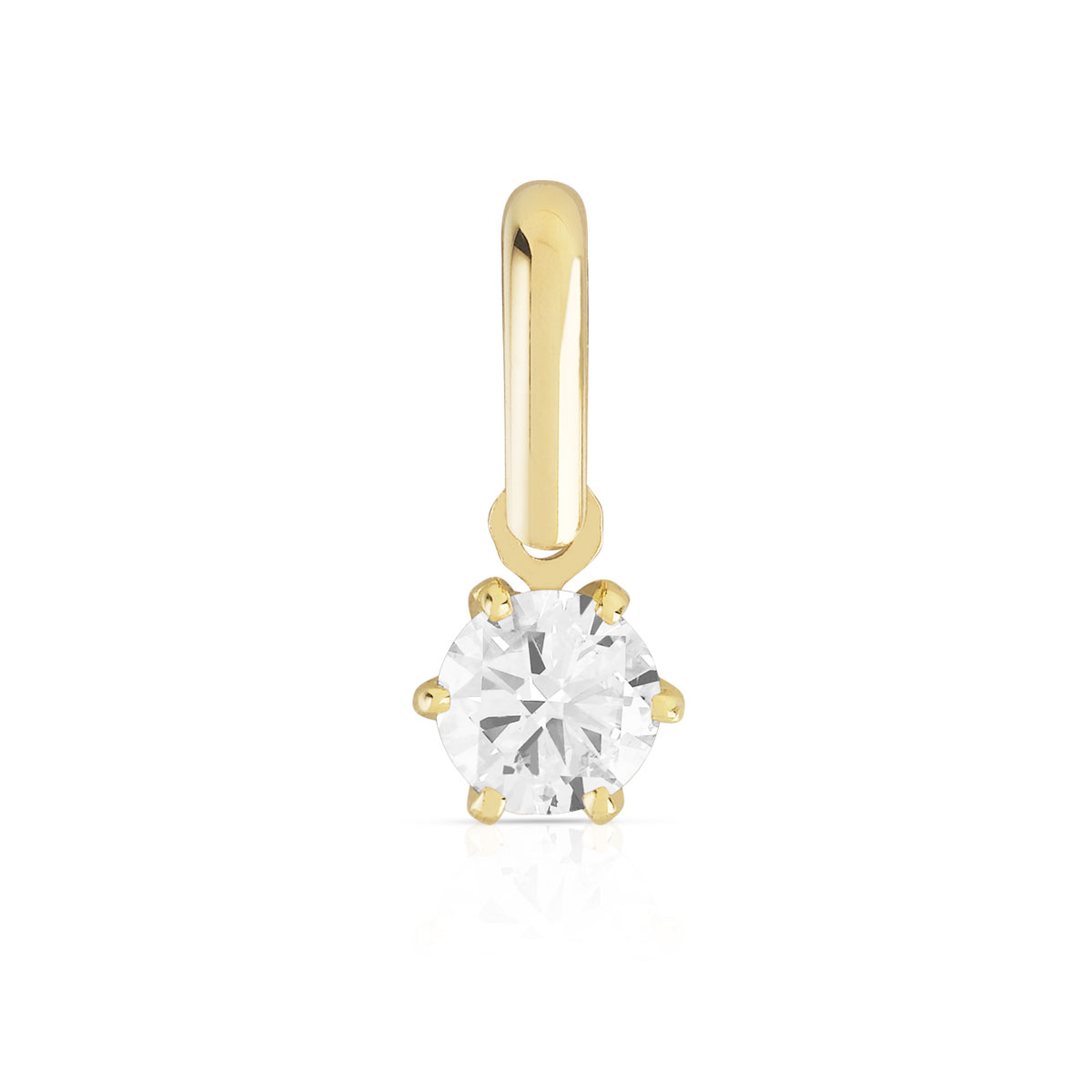 Pendentif or diamant 0.20 carat H/P1
