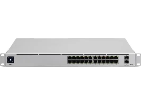 Ubiquiti UniFi Switch USW-Pro-24 - Switch - L3 - Administreret - 24 x 10/100/1000   2 x 10 Gigabit SFP  (uplink) - monterbar på stativ, desktop
