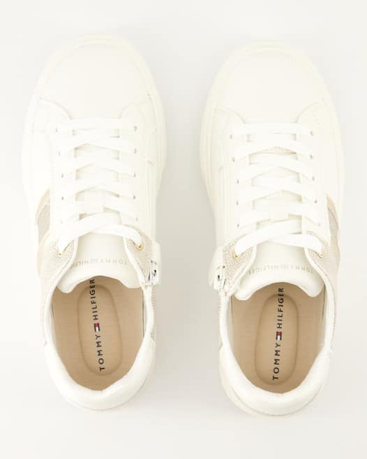 Tommy Hilfiger Flag Sneaker in Weiß
