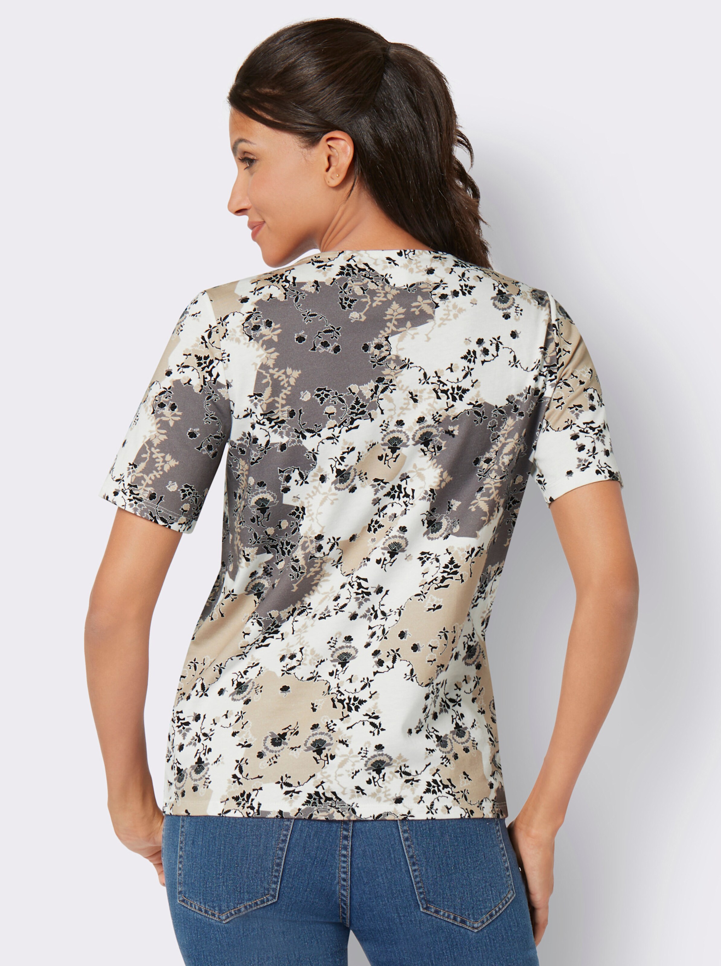 Kurzarmshirt aus reiner Baumwolle