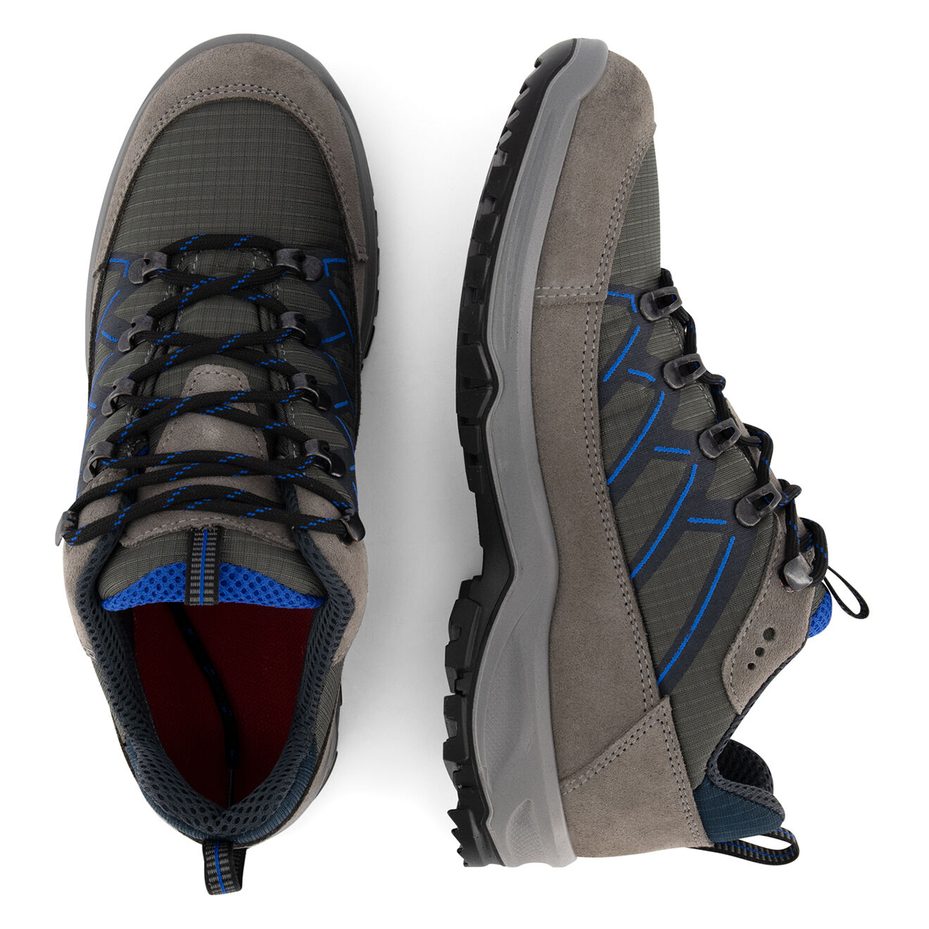 Travelin Chaussures de randonnée en Velours de Cuir Sevenel grises