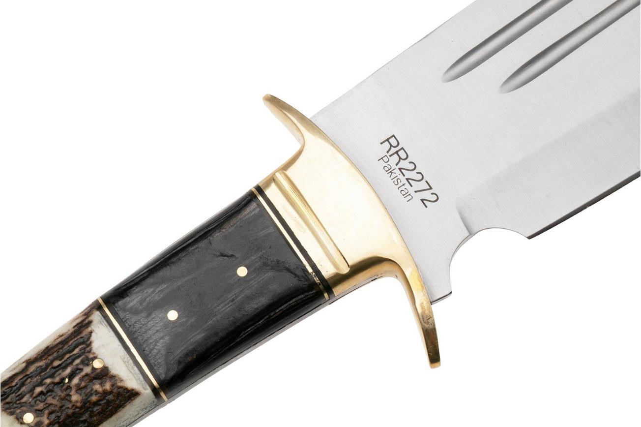 Rough Ryder Bowie RR2272 Stag Pakkawood vaststaand mes