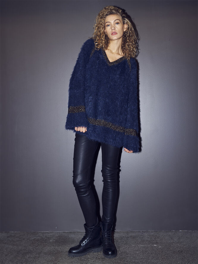 NÜ Denmark Vipse Blouse knit Classic navy