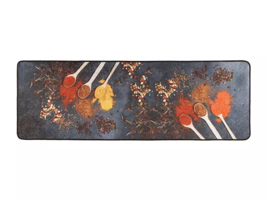 Tapis de cuisine multicolore 60x180 cm lavable antidérapant