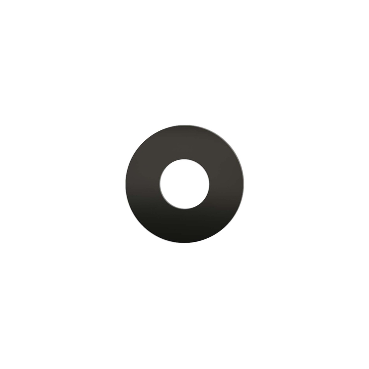 Brauer Black Edition overloopring voor wastafels 35mm mat zwart