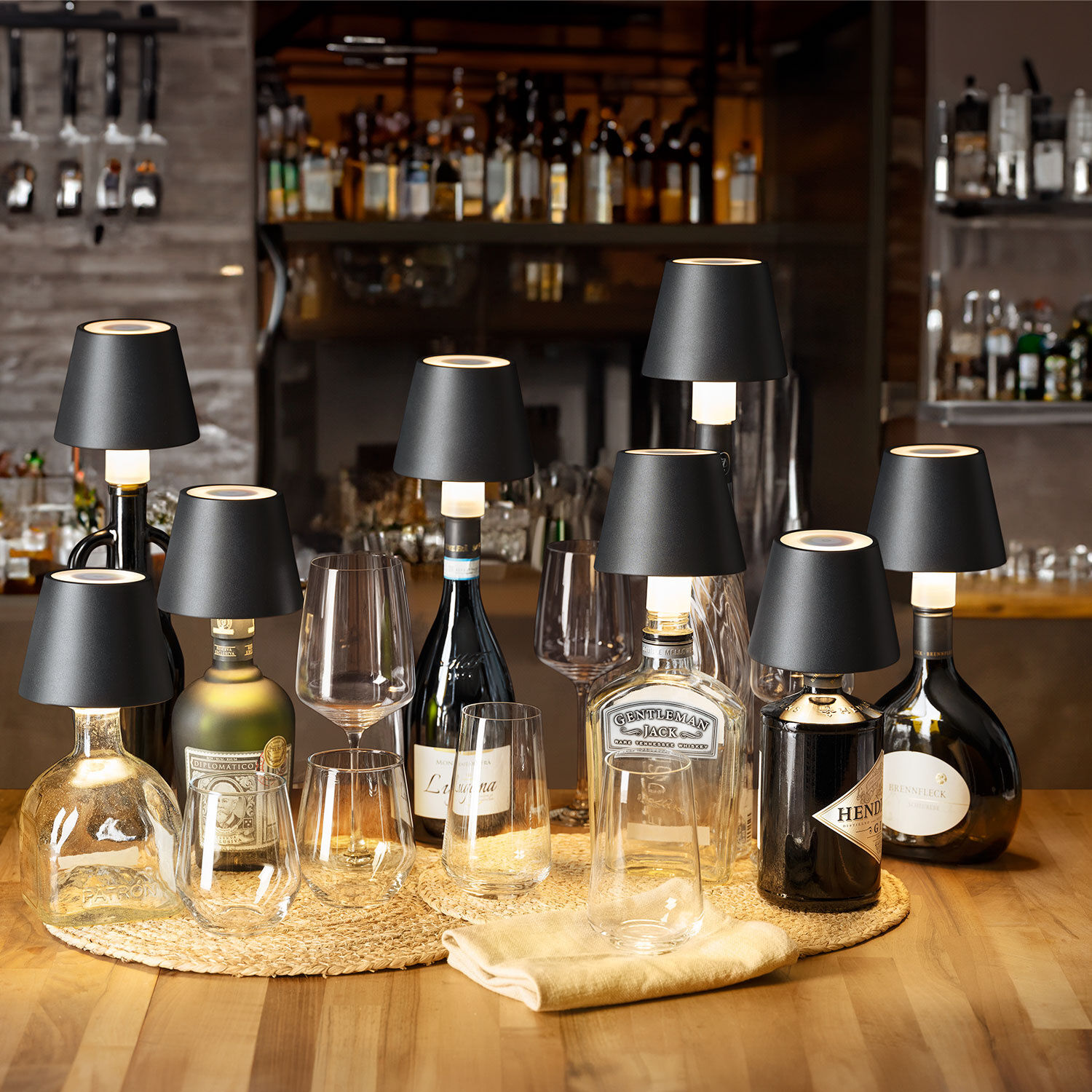 LED-Flaschenlampe, RGB, für Inn- und Outdoor