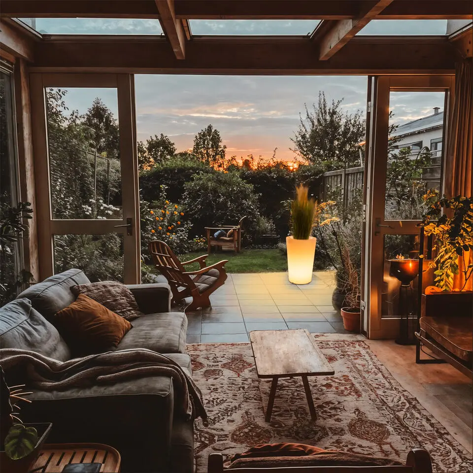 Qazqa staande buitenlampen verano wit e27