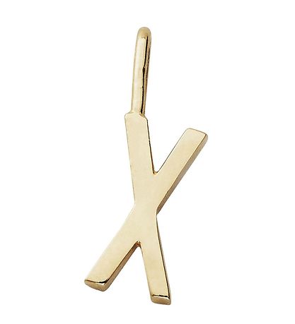 Design Letters Anhänger für Halskette - X - 18 Karat vergoldet