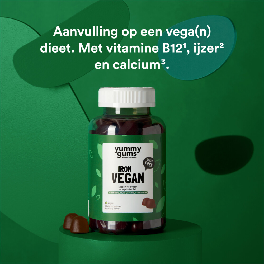 2x Yummygums Iron Vegan 60 gummies