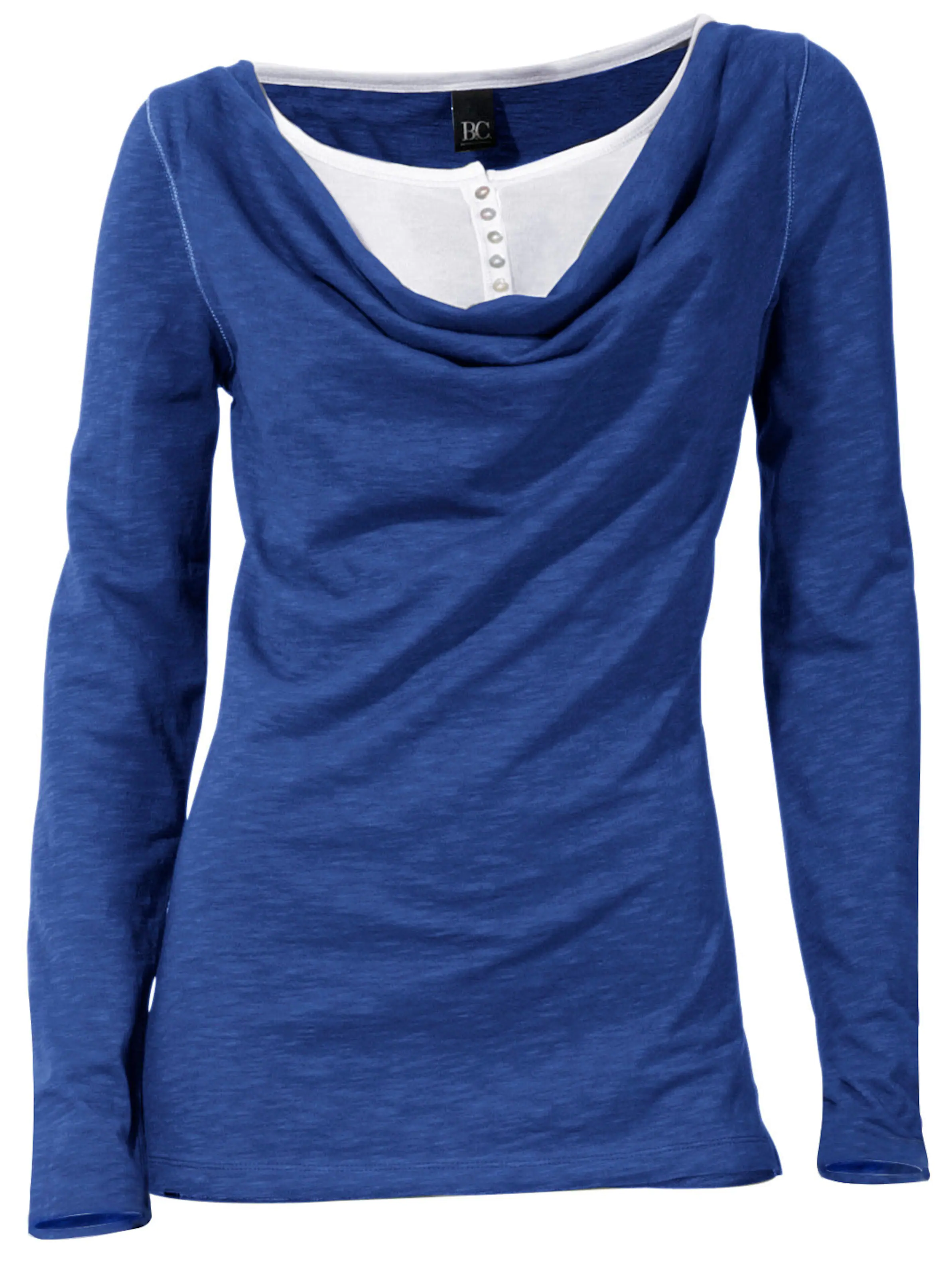 2-in-1-Shirt in royalblau