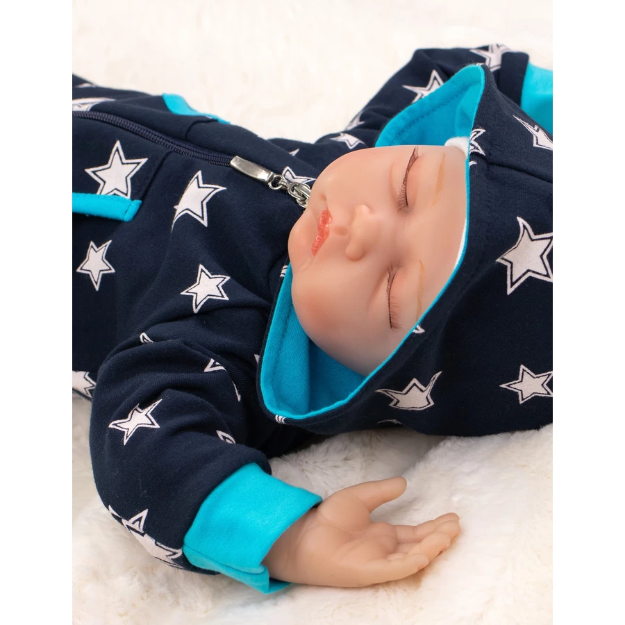 Baby Sweets Overall Lieblingsstücke Sterne blau schwarz türkis