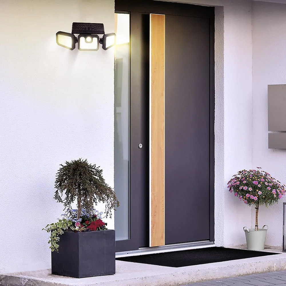 Projecteur solaire à 3 têtes 68 LED