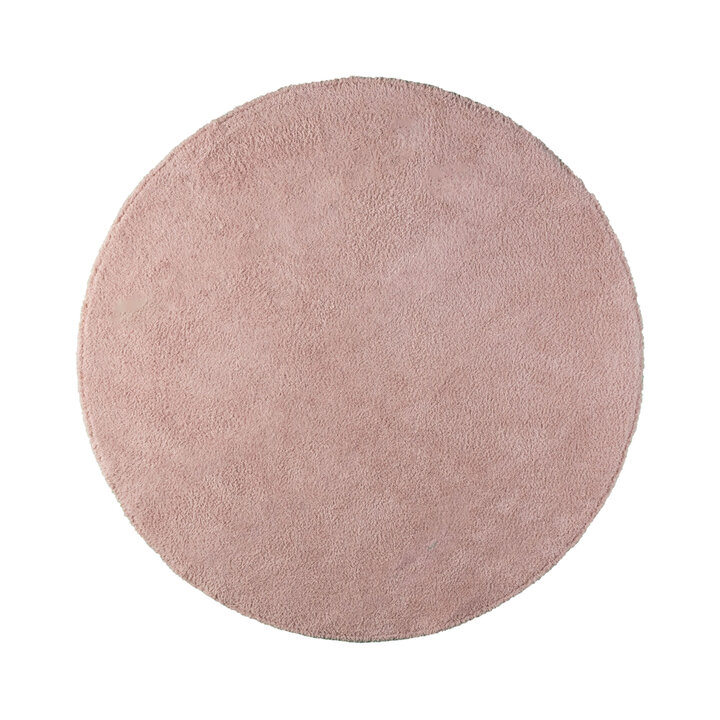 Zacht rond vloerkleed - Teddy Roze