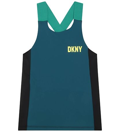 DKNY Tr?ningstop - Petroleumsbl?/Sort