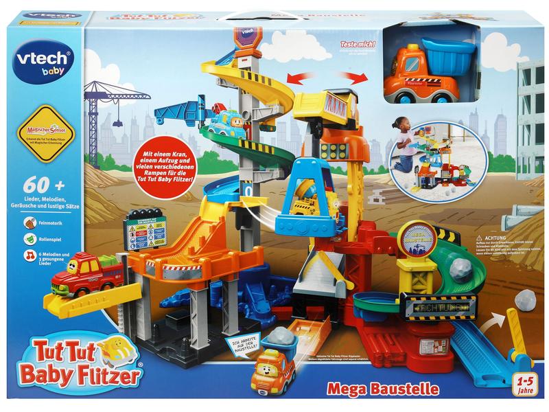 Vtech Tut Tut Baby Flitzer – Mega Baustelle -DE- Interaktives Spielset