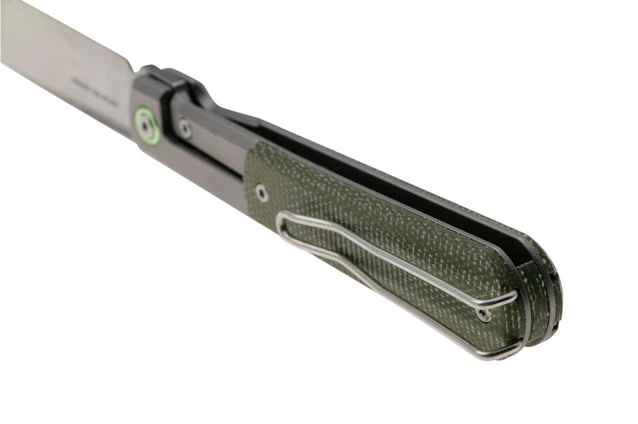 Real Steel Barlow RB-7 7891 CPM S35VN, Green Micarta zakmes, Ostap Hel design