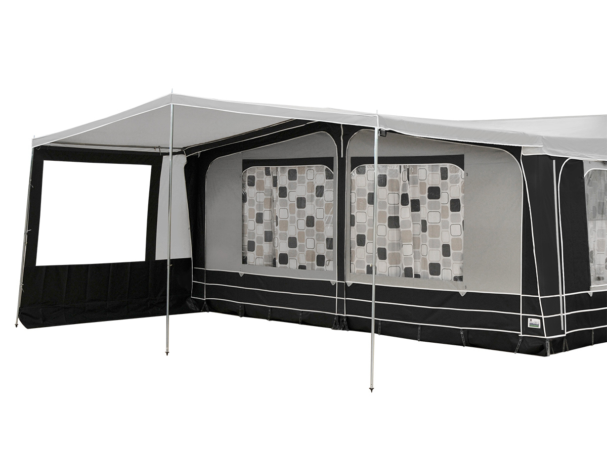 Obelink PVC voortentluifel maat 10 (223 - 233 cm) antraciet