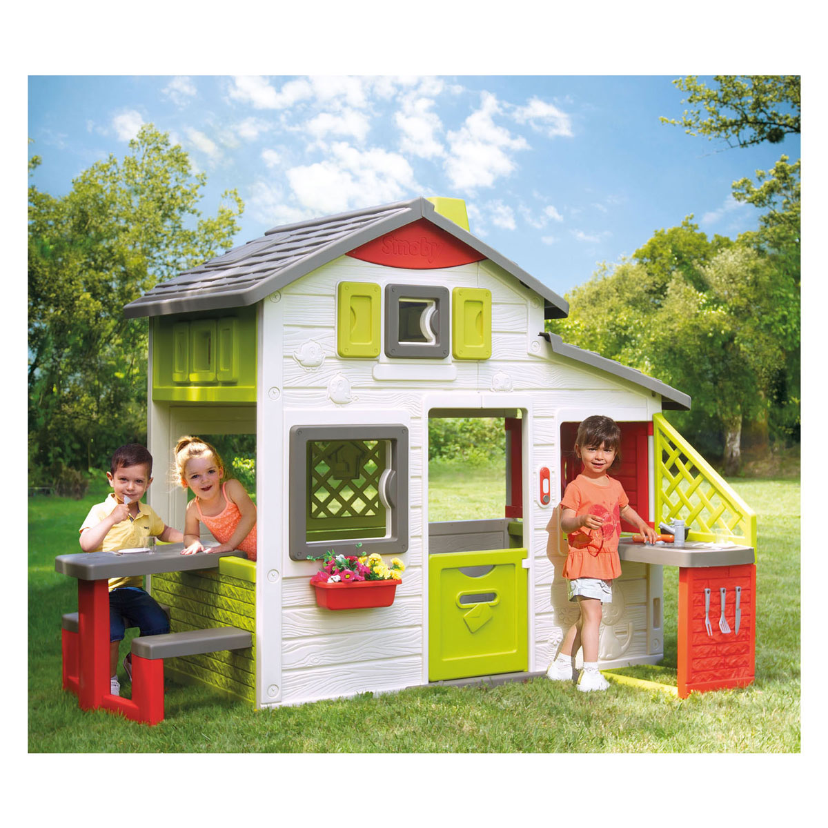 Smoby Neo Friends Speelhuis met Buitenkeuken