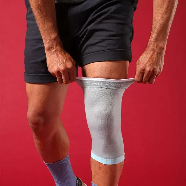 Joelheira Proprioceptiva Elástica Thuasne Selfcare Tamanho 5 Cinza Azul