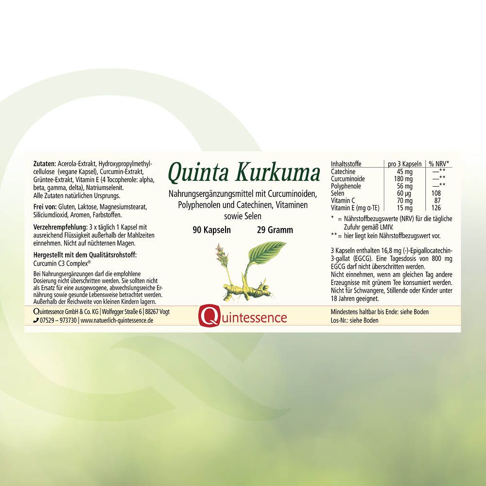 Quinta Kurkuma Kapseln von Quintessence