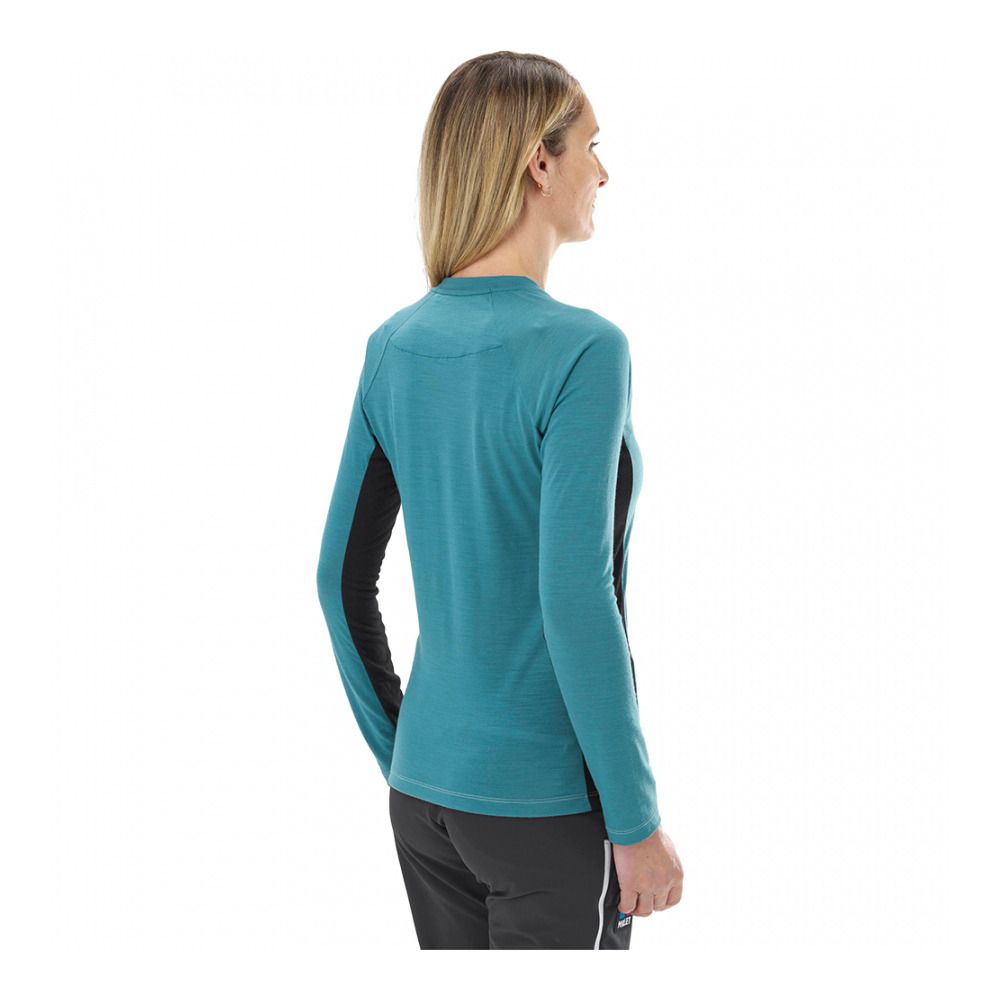 Millet TRILO WOOL - Maillot Femme hydro/noir
