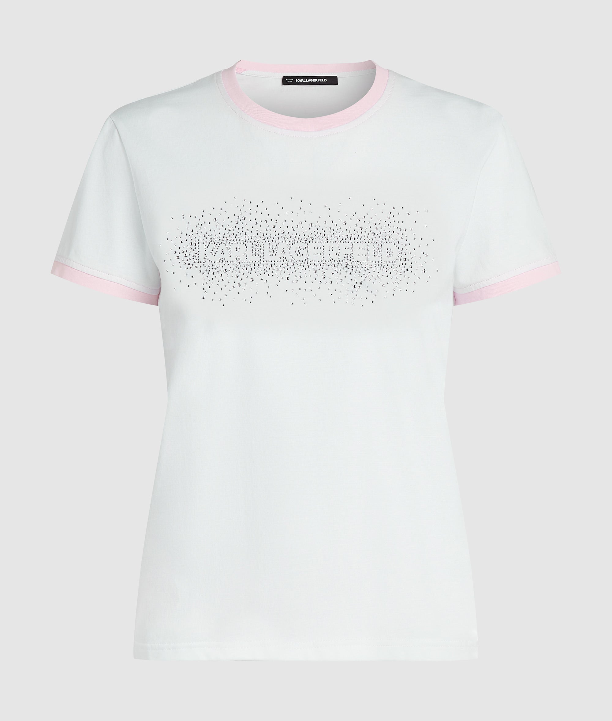 Exclusief T-shirt met strass-logo