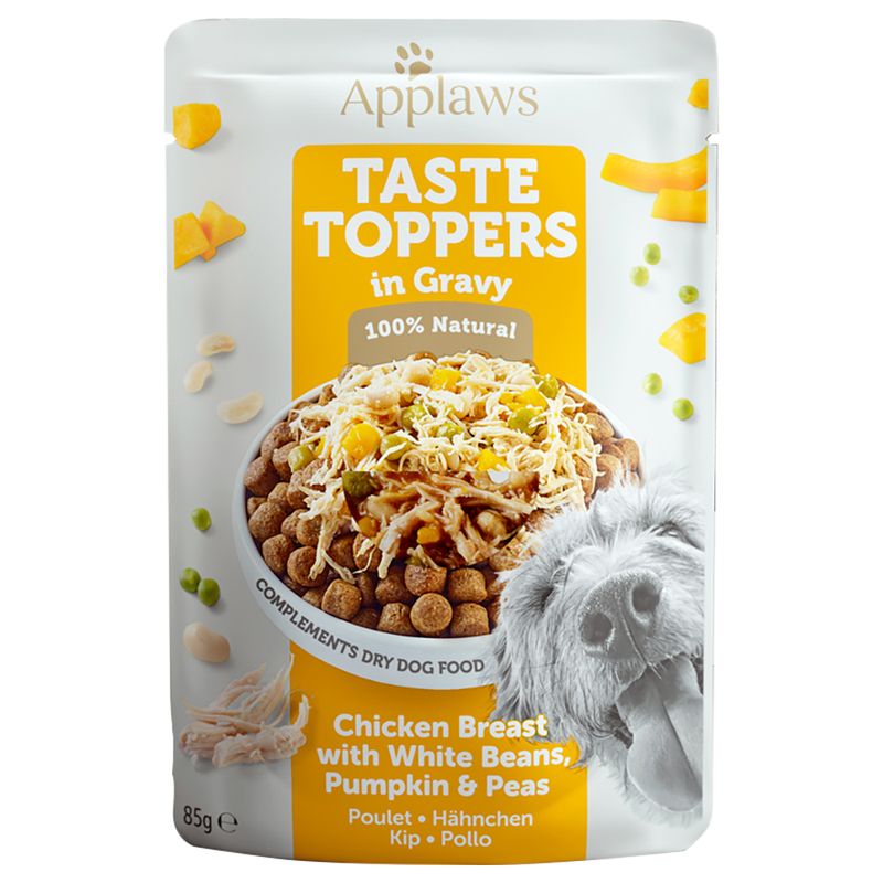 Lot mixte Applaws Taste Toppers 6 x 85 g pour chien